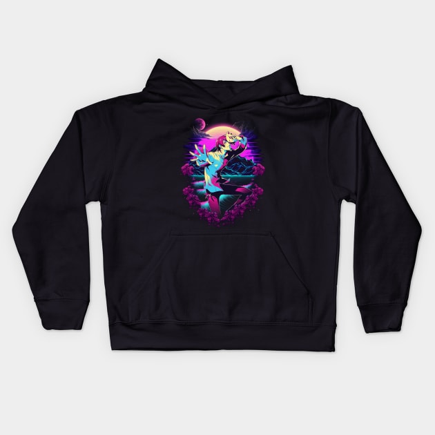 Personas 4's TV World Expedition Dive into Mystery with Our Designs Kids Hoodie by Infinity Painting